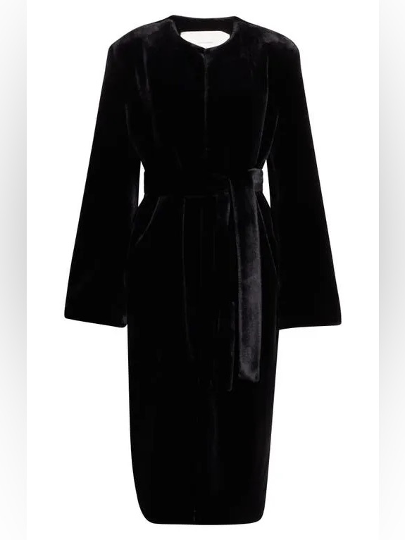 Nwot Gia Studios Bellus Velvet Coat Size Medium